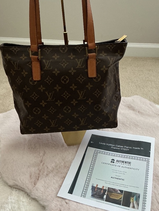 Louis Vuitton Monogram Cabas Piano Tote with zipper and COA - Picture 1 of 4